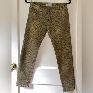Current Elliott "The Stiletto" Leopard Jeans